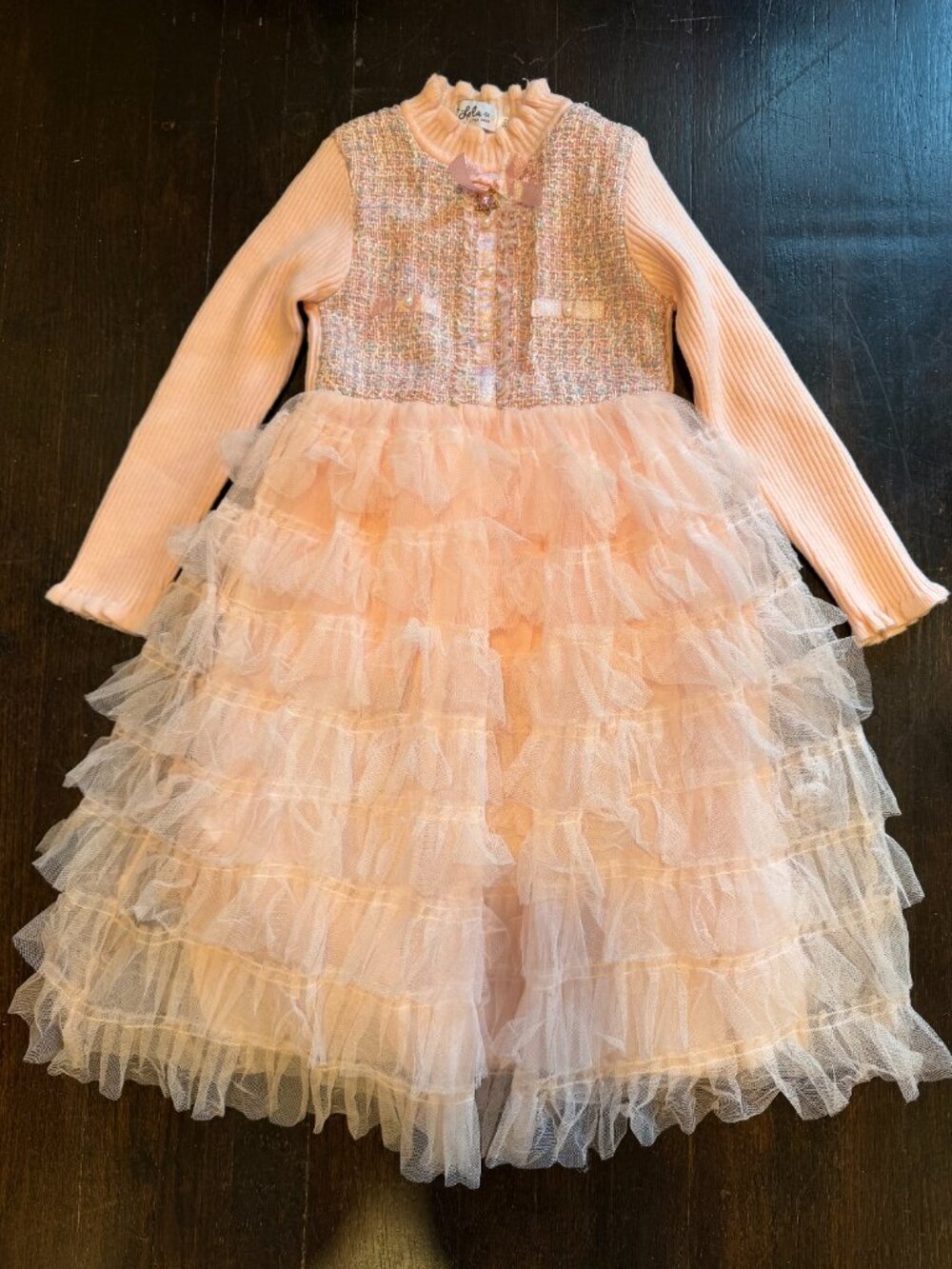 Lola & The Boys Princess Tweed Tutu Dress Size 10/12 GREAT CONDITION